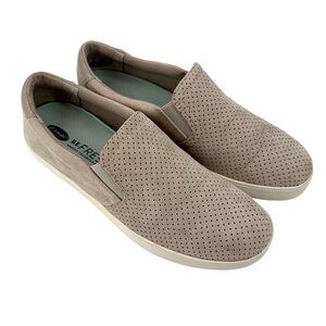 Dr. Scholls Womens Madison Be Free Beige Perforated Slip-On Comfort Shoes US 9M